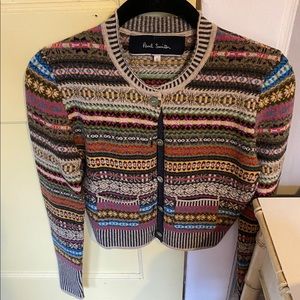 Fair isle cropped cardigan